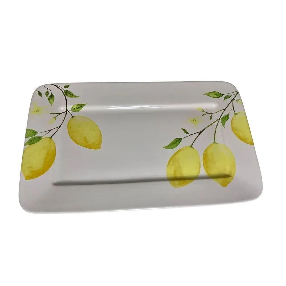 Sur La Table Citron Lemon Rectangular Serving Platter 18x11